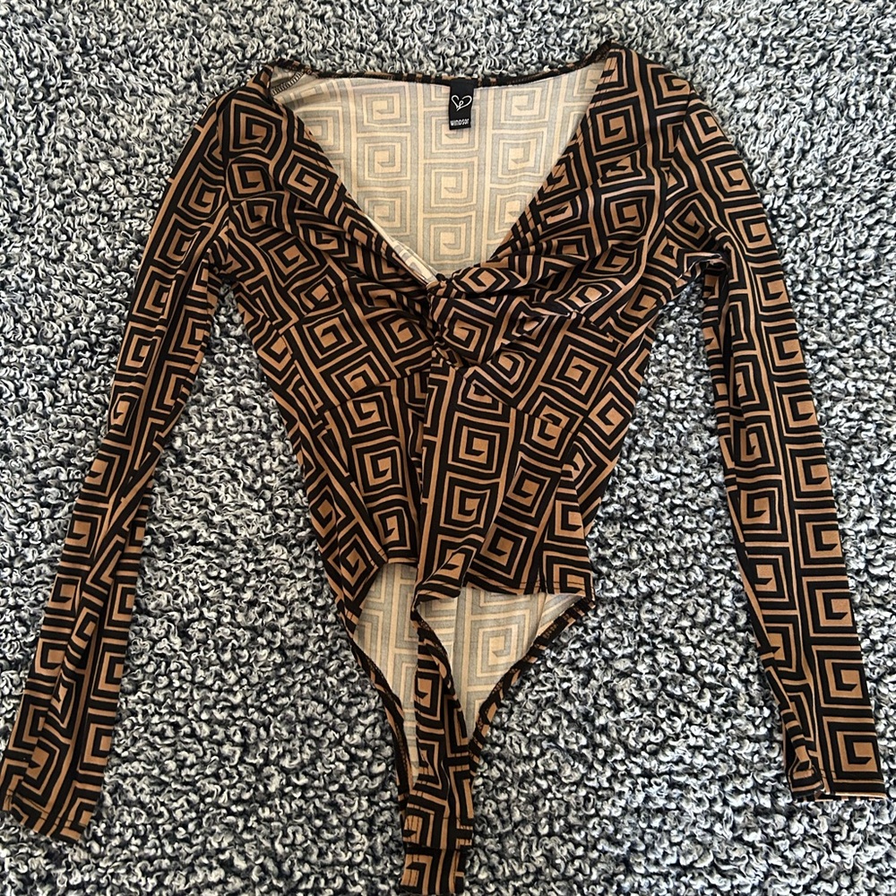Windsor hook-and-eye bodysuit